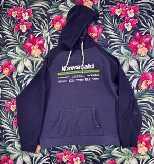 FX KawasakiMotocross Brands Dunlop Rental Gray Hoodie Size M